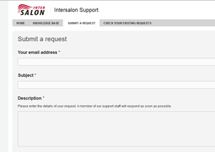 intersalon help system